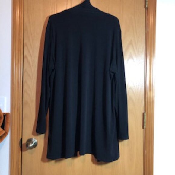 Grace Lightweight Black Swing Cardigan Overshirt Jacket Excellent Condition 3X - Picture 3 of 4